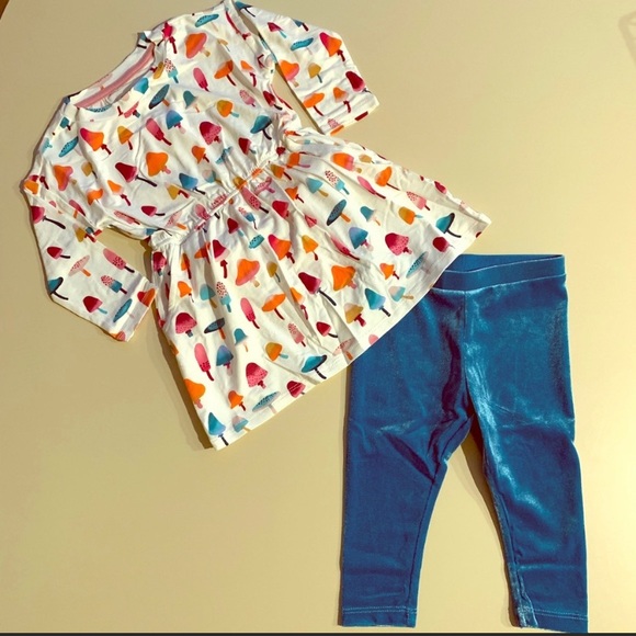 New Gymboree Girl Enchanted Winter Make Magic Top //Leggings 4 6